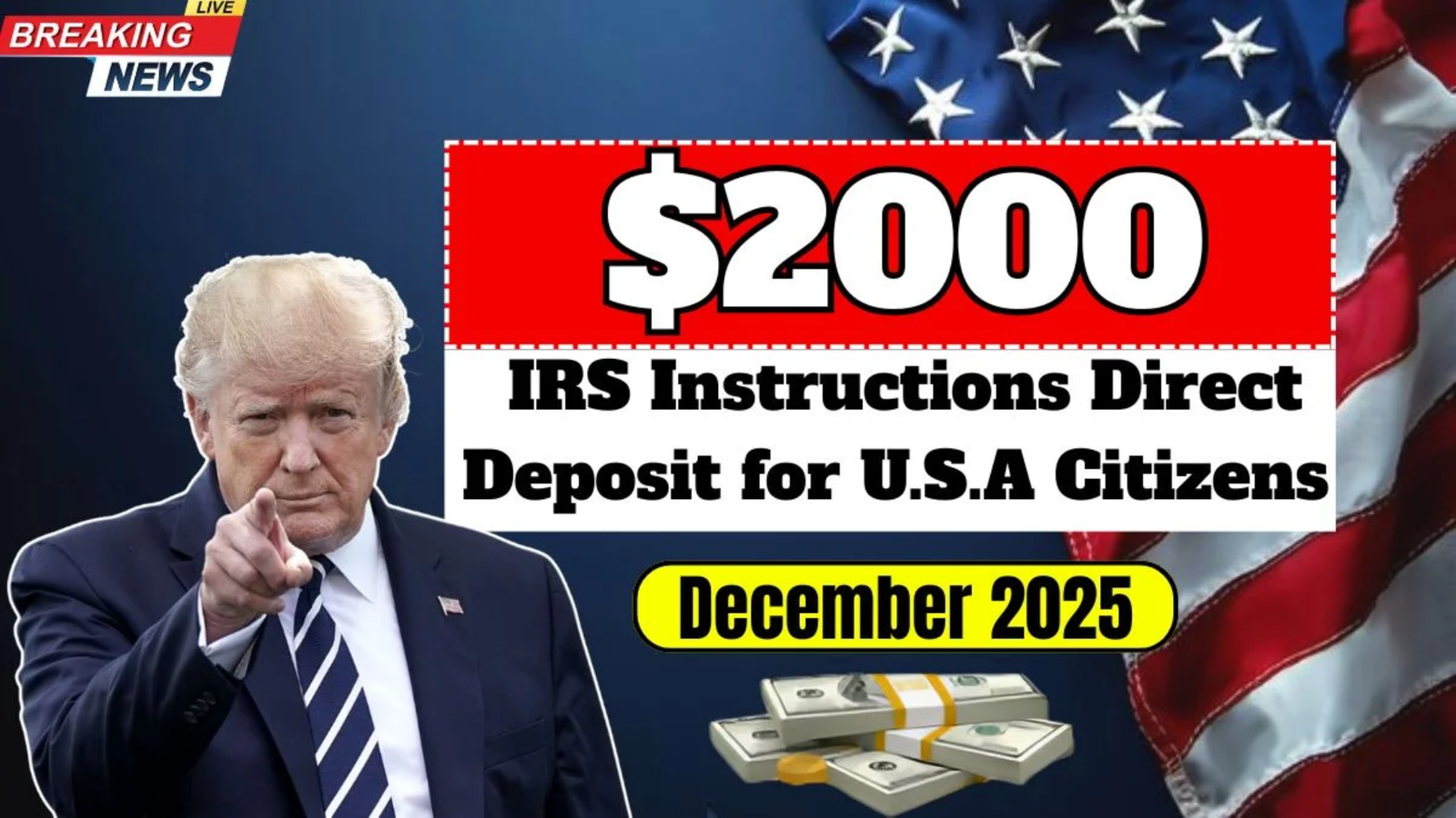 $2,000 Direct Deposit for U.S. Citizens in December 2025